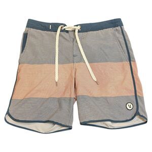 Vuori Cruise Board Shorts - Wave Stripe - Size S